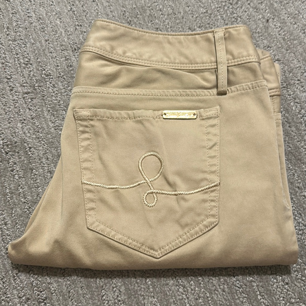 Lilly Pulitzer Worth Skinny Pants Khaki 4